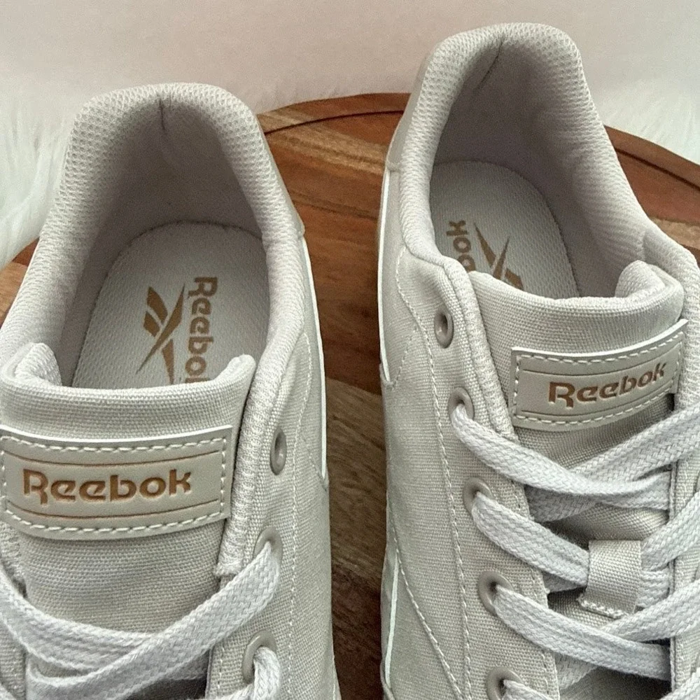 Reebok Royal Complete 3.0 Low Mens Size 12 Light Grey Canvas Gum Sole Sneakers